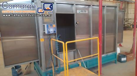 Cabine de pintura p branco com ciclone Deltec